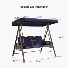 Brentley Porch Swing with Canopy