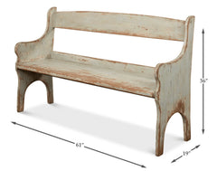 Vintage School House Entry Bench