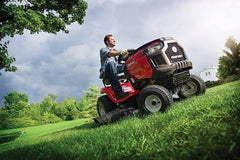579cc Gas Riding Lawn Mower Tractor - 42-Inch Cutting Deck with Hydrostatic Transmission, Deck Wash & High-Back Seat