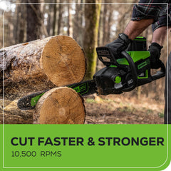 80V Cordless Chainsaw 16-Inch with 4.0Ah Battery and Charger