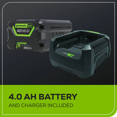 60V Cordless Chainsaw 18-Inch with 4.0Ah Battery and Charger