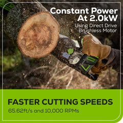 60V Cordless Chainsaw 18-Inch with 4.0Ah Battery and Charger