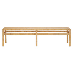 Islamorada Natural Rattan Bench