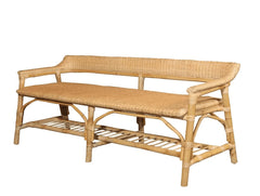 Lucco Natural Rattan Bench