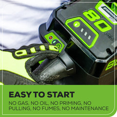 80V Cordless Chainsaw 18-Inch with Battery and Charger