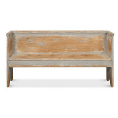 Grey Wash Reclaimed Pine Bench
