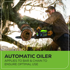 60V Cordless Chainsaw 18-Inch with 5.0Ah Battery and Charger
