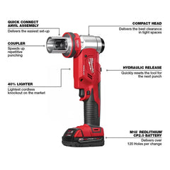 Milwaukee 2677-81 M18 18V FORCE LOGIC 6T Knockout Tool Kit - Recon