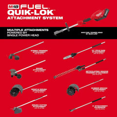 Milwaukee 49-16-2720 M18 FUEL 18V 10-Inch QUIK-LOK Pole Saw Attachment