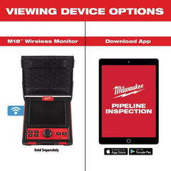 Milwaukee 2973-22 M18 120’ Pipeline Sewer Camera Inspection System Kit