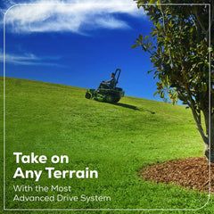 60V Electric Riding Lawn Mower with 6 Batteries and Wall Charger