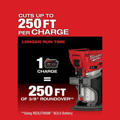 Milwaukee 48-11-1852CR M18 18V 5AH 2-Pack Batteries w/ M18 FUEL Router