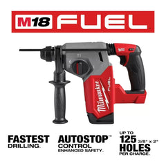Milwaukee Pre-Sale 2912-20 M18 FUEL 18V 1" SDS Plus Rotary Hammer w/ 4-1/2" / 5" Grinder