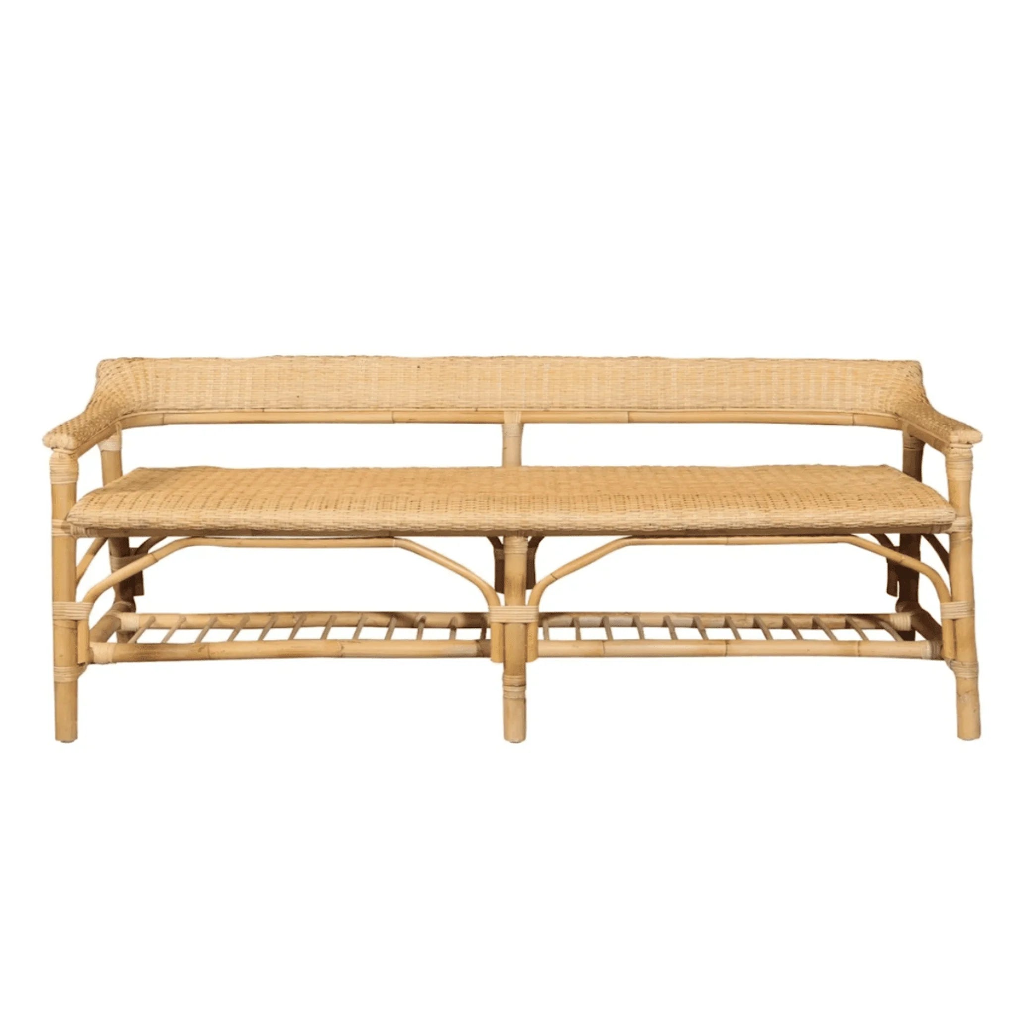 Lucco Natural Rattan Bench