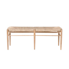 Cutler Natural Woven Oak Bench