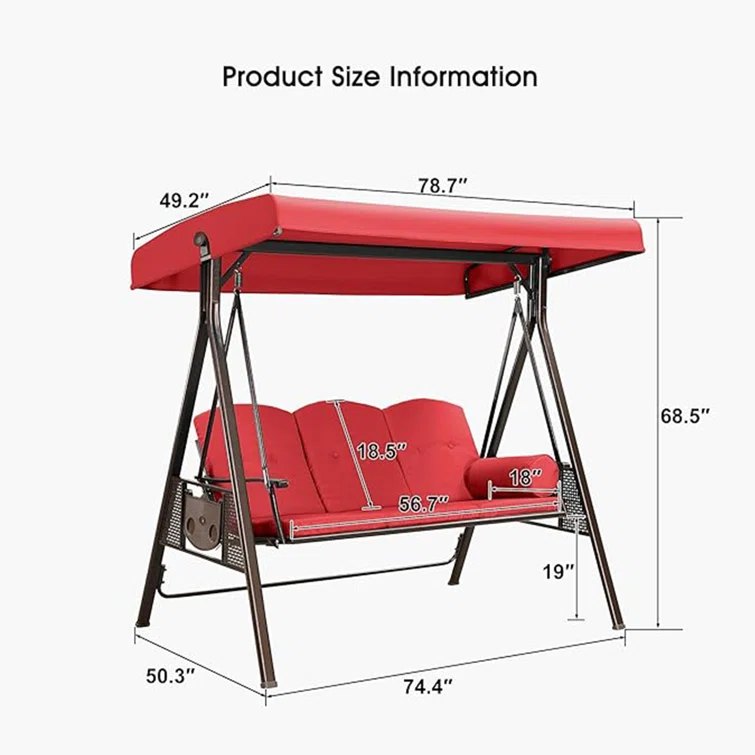 Brentley Porch Swing with Canopy