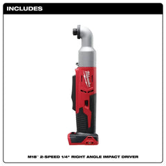 Milwaukee Pre-Sale 2667-20 M18 18V 1/4-Inch Right Angle Impact Driver - Bare Tool