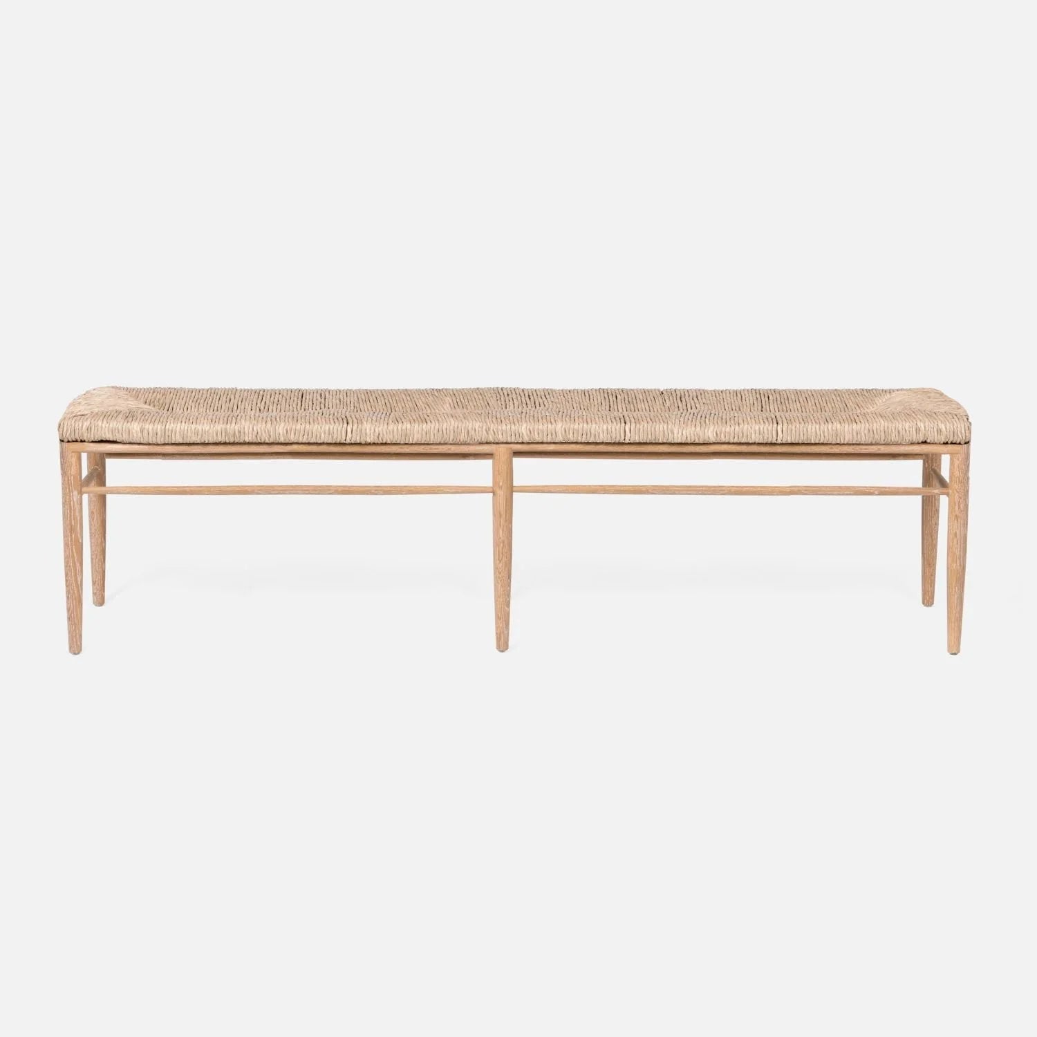 Cutler Natural Woven Oak Bench