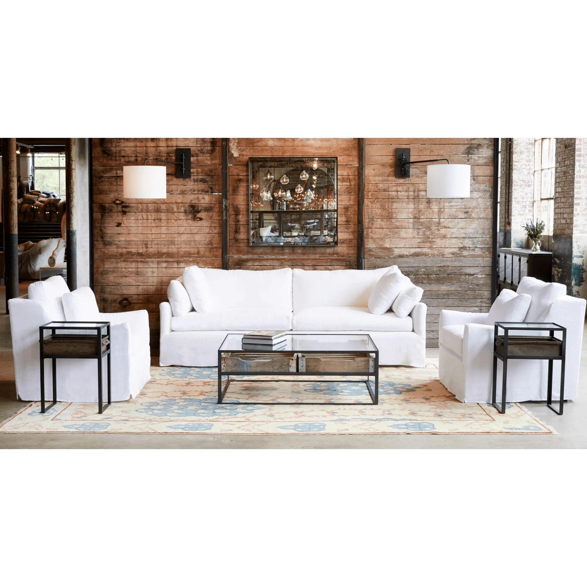 Caicos Slipcovered Fabric Sofa