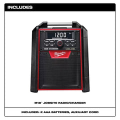 Milwaukee Pre-Sale 2792-20 M18 18V Jobsite Bluetooth Radio/Charger - Bare Tool