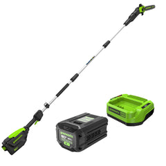 80V Cordless Pole Saw with 14-Foot Reach, 2.0Ah Battery and Charger