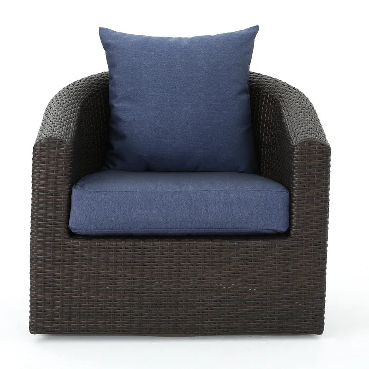 Dierdre Swivel Patio Chair with Cushions