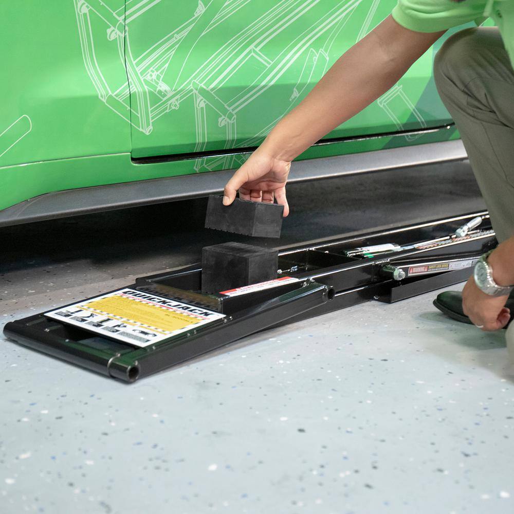 7000TL Portable Vehicle Lift System for Trucks & SUVs, 7,000 lb Capacity Hydraulic Car Lift with Safety Locks & Lift Blocks