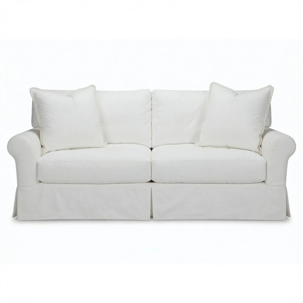 Montauk Slipcovered Rolled Arm Sofa