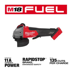 Milwaukee Pre-Sale 2880-20 M18 18V Cordless Angle Grinder + 48-11-1852 Battery - 2 PK