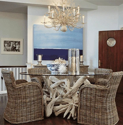Custom Driftwood Rectangular Coffee Table Base
