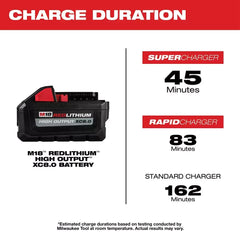 Milwaukee 48-11-1880CP3 M18 18V 8AH High Output Battery Pack w/ 3AH Battery