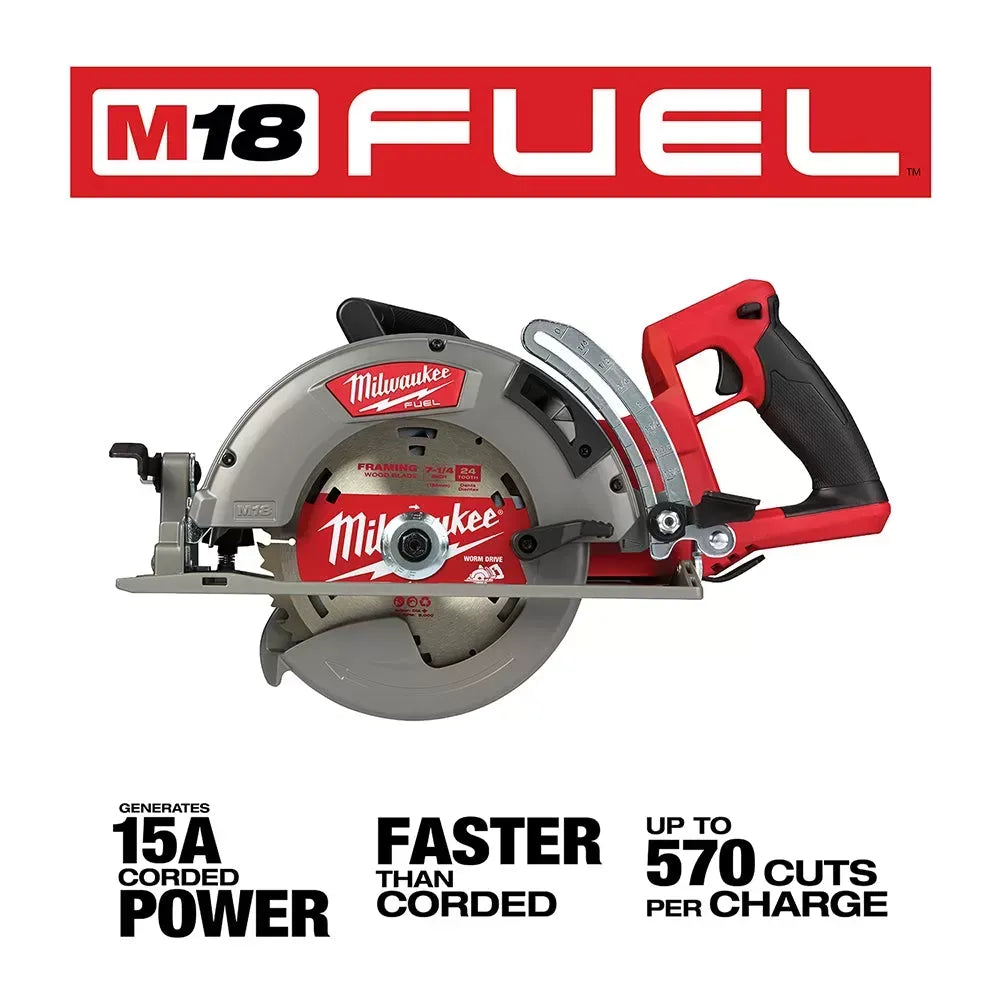 Milwaukee 2830-20SB M18 FUEL 18V 7-1/4" Circular Saw w/ 25 Circular Saw Blades