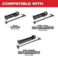 Milwaukee 2641-80 M18 18V 10-Ounce Caulk and Adhesive Gun - Bare Tool - Recon