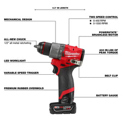 Milwaukee Pre-Sale Pre-Sale 3697-22HT M18 FUEL 18V 3 Tool Combo Drill/Driver/ Pruning Saw Kit