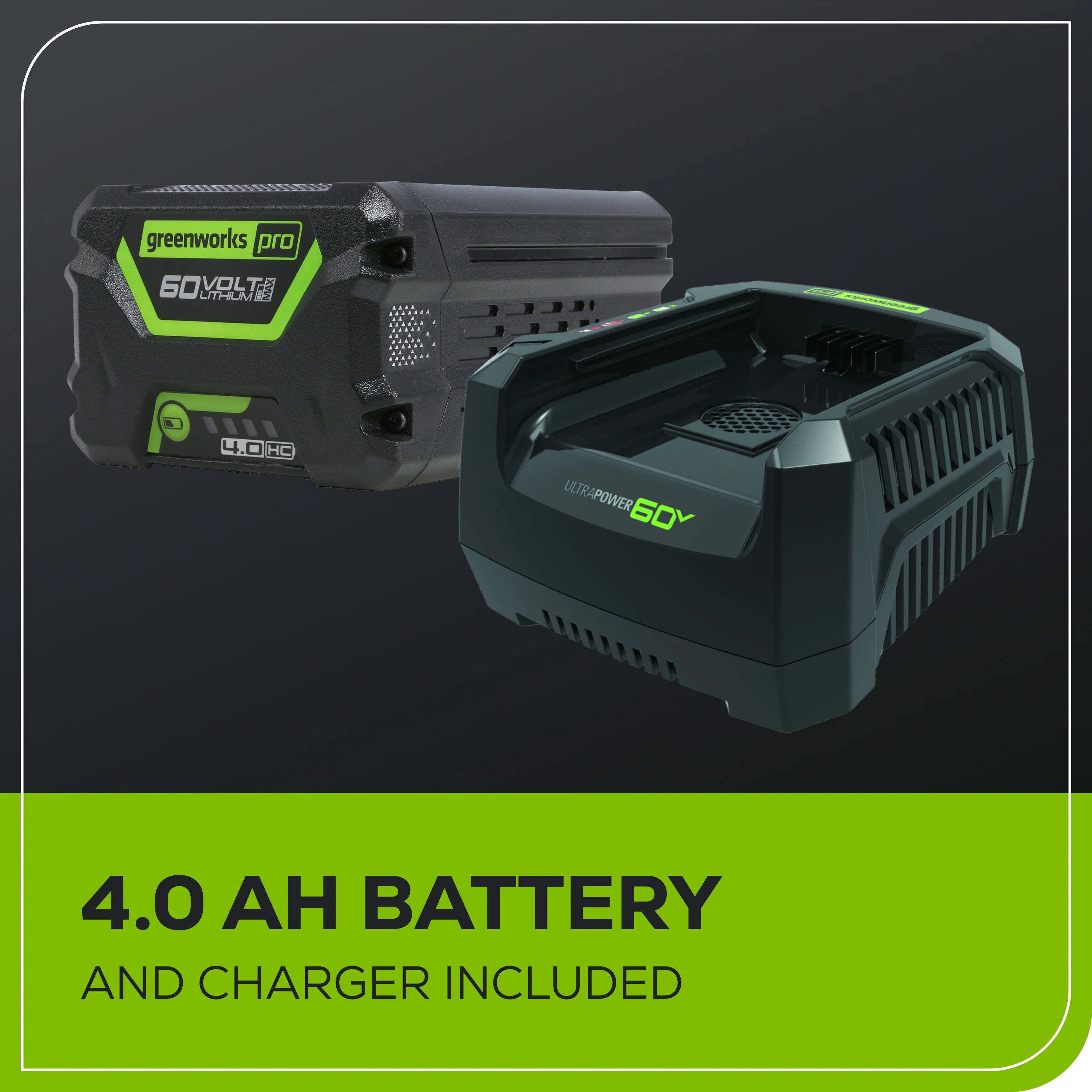 60V Cordless Chainsaw 18-Inch with 4.0Ah Battery and Charger