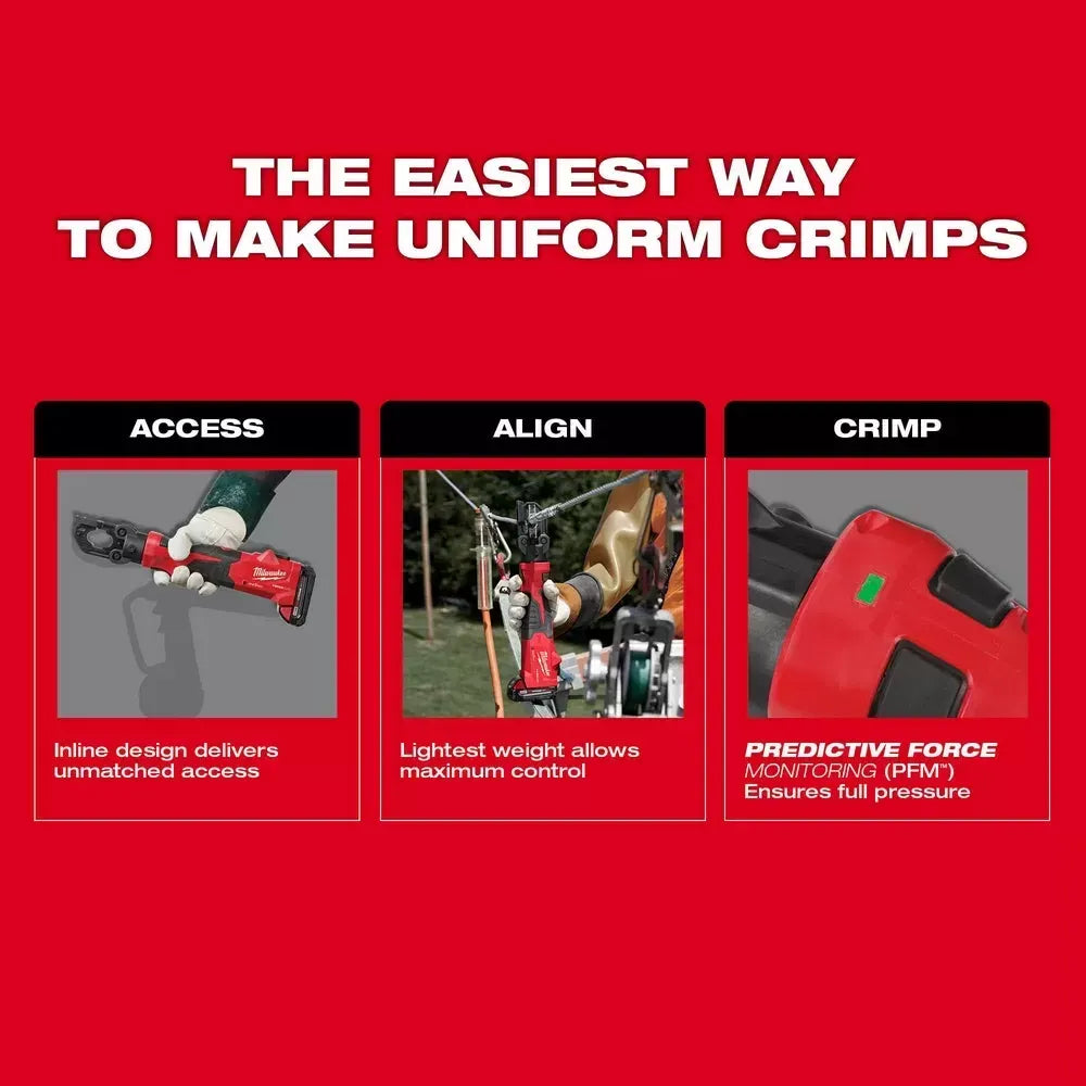 Milwaukee 2979-22 M18 18V FORCE LOGIC 6T Latched Linear Utility Crimper Kit