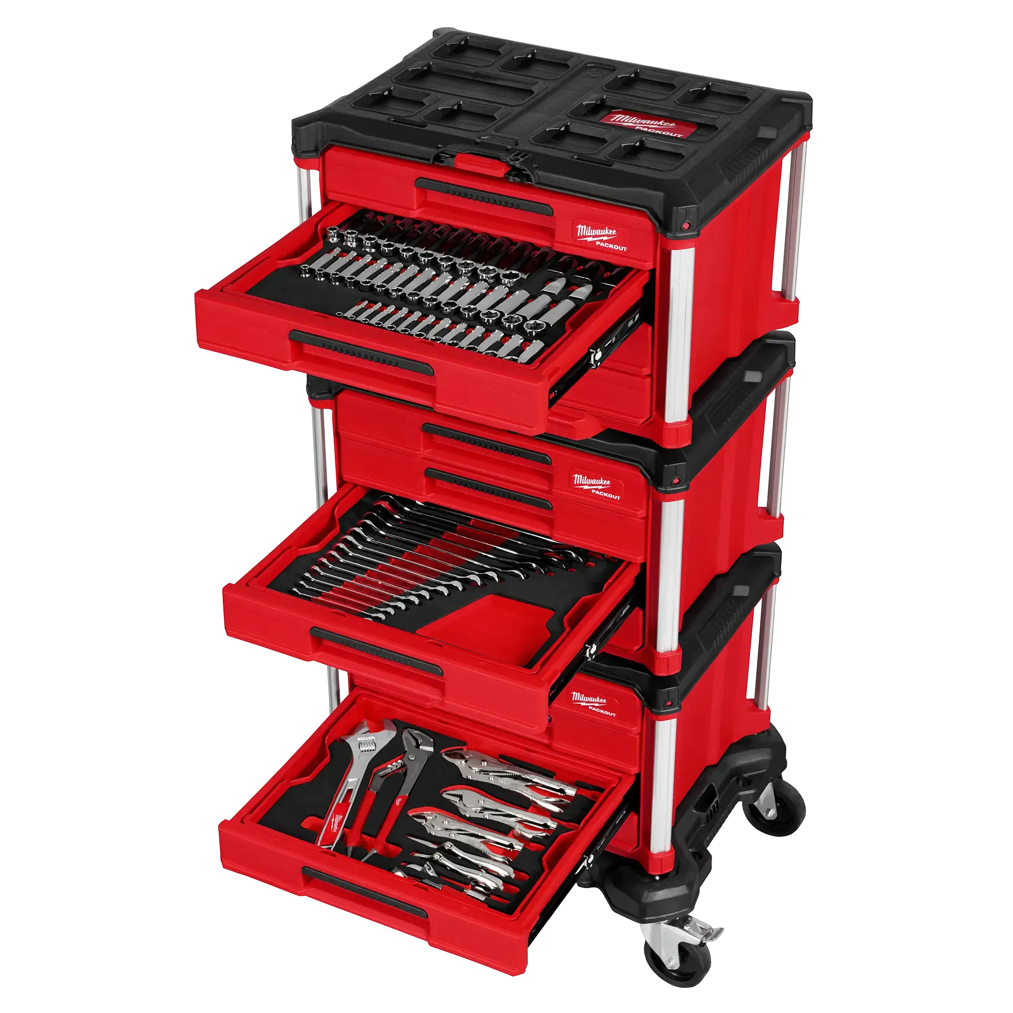 🔥2024 New Super Sale 366-pc Master Mechanics Hand Tool Set with PACKOUTTM Drawers and Dolly