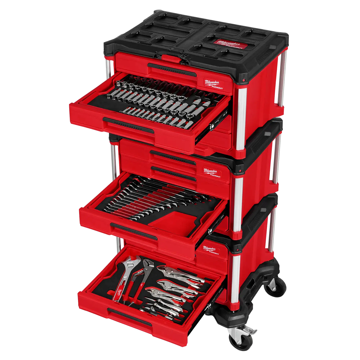 🔥2024 New Super Sale 366-pc Master Mechanics Hand Tool Set with PACKOUTTM Drawers and Dolly