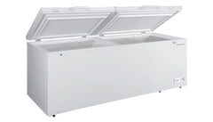 21.0 Cu. Ft. Chest Freezer with Double Doors - White with External Temperature Control
