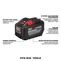 Milwaukee 48-11-1812 M18 FUEL 18V 12.0-Amp Lithium-Ion High Output Battery Pack