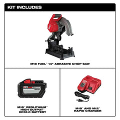 Milwaukee 2990-21HD M18 FUEL 14" Li-Ion Brushless Portable Abrasive Chop Saw Kit