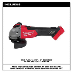 Milwaukee Pre-Sale 2881-20 M18 FUEL 4-1/2" / 5" Grinder Slide Switch Lock-On - Bare Tool