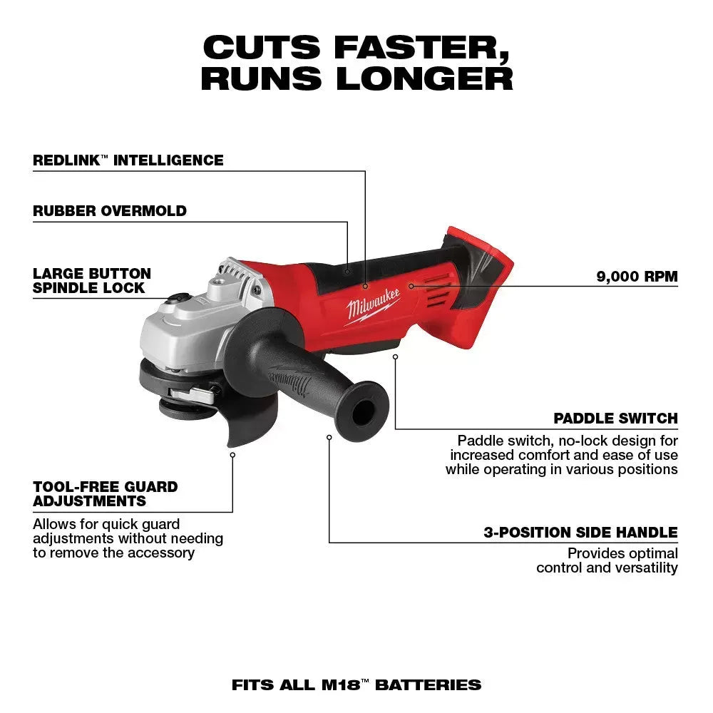 Milwaukee 2696-26B M18 18V Cordless Li-Ion 6 Tool Combo Kit w/ 6.0 AH Battery