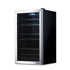 Beverage Refrigerator Cooler | 126 Cans Free Standing with Right Hinge Glass Door