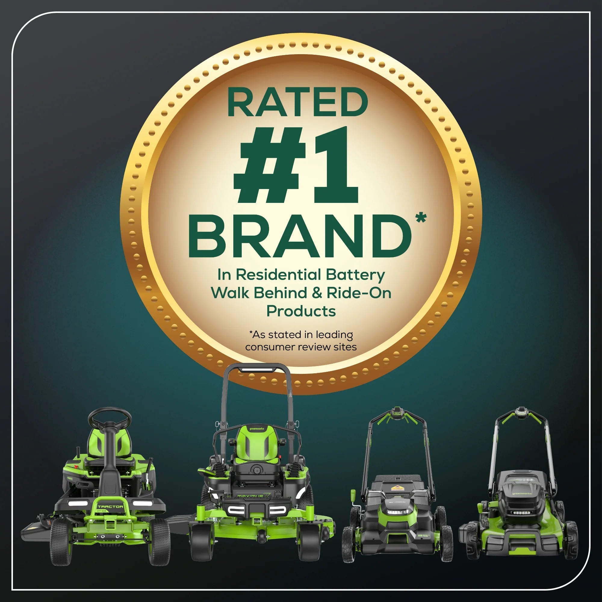 80V Cordless Electric Riding Lawn Mower with 6 Batteries and Wall Charger