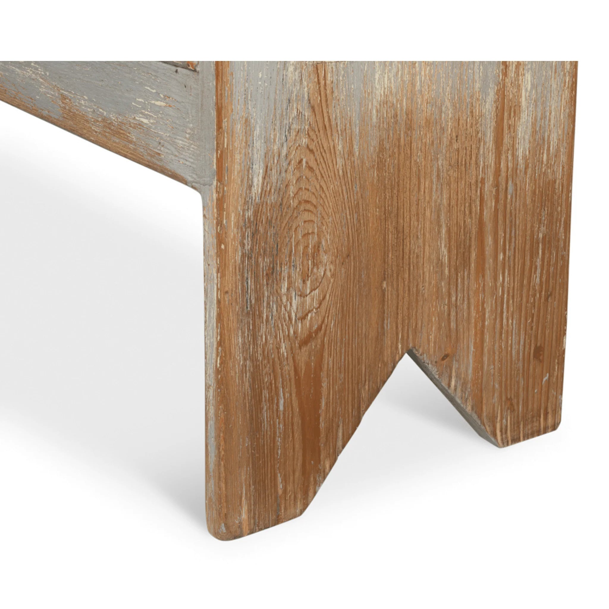 Grey Wash Reclaimed Pine Bench