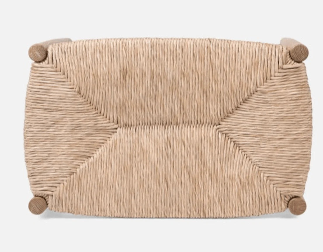 Cutler Natural Woven Oak Bench