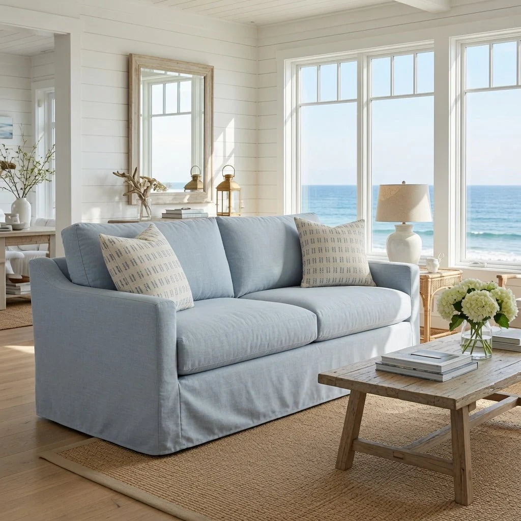 Catalonia Slipcovered Fabric Sofa