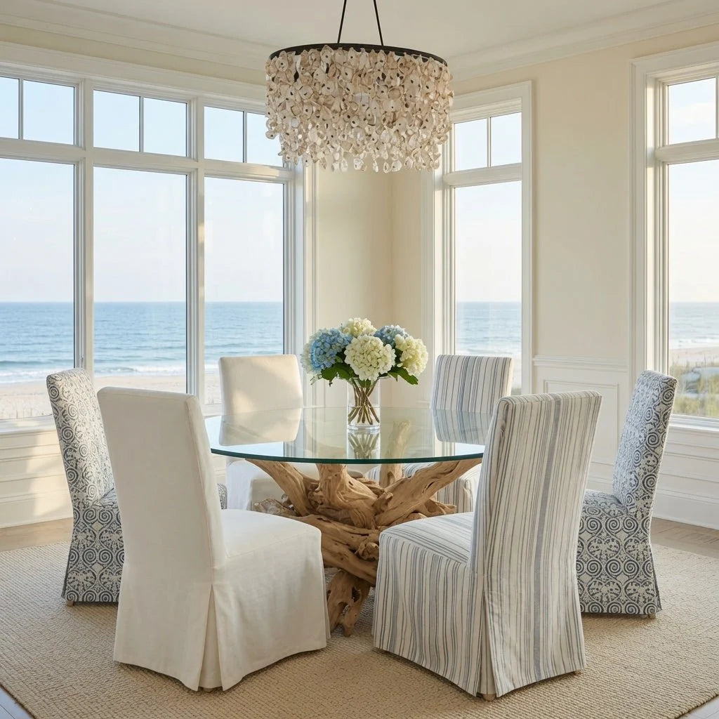 Custom Driftwood Round Coffee Table Base
