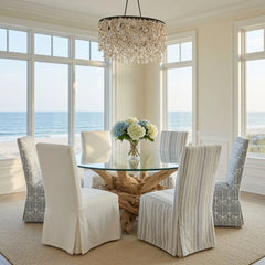 Custom Driftwood Round Coffee Table Base